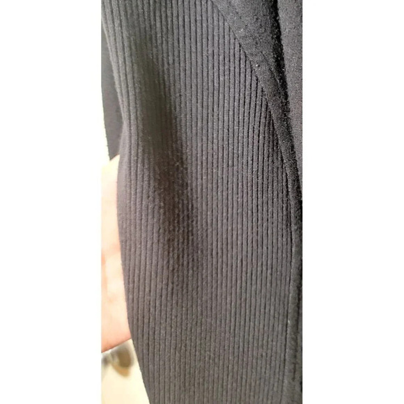 Athleta Nirvana Wrap Open Cardigan Small Black Athleisure Stretch Comfort Hooded - Picture 8 of 14